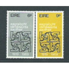 Irlanda - Correo 1969 Yvert 234/5 ** Mnh