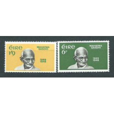 Irlanda - Correo 1969 Yvert 237/8 ** Mnh Personaje Gandhi