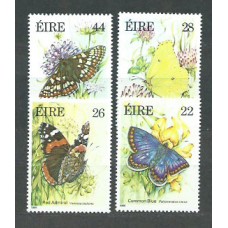 Irlanda - Correo 1985 Yvert 562/5 ** Mnh Mariposas