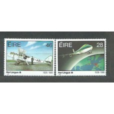 Irlanda - Correo 1986 Yvert 597/8 ** Mnh Avión