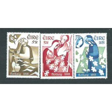 Irlanda - Correo 1991 Yvert 778/80 ** Mnh Navidad