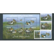 Irlanda - Correo 1996 Yvert 963/6+H.23 ** Mnh Aves