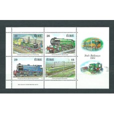 Irlanda - Hojas Yvert 5 ** Mnh trenes