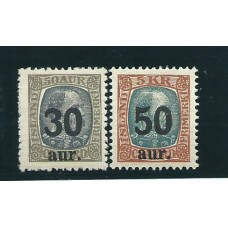 Islandia - Correo 1925 Yvert 113/4 ** Mnh