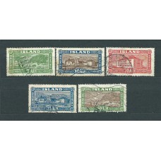 Islandia - Correo 1925 Yvert 115/9 usado