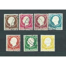 Islandia - Correo 1912 Yvert 68/74 usado Frederich VIII
