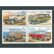 Islandia - Correo 1996 Yvert 803/6 ** Mnh Coches