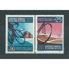 Italia - Correo 1968 Yvert 1017/8 ** Mnh Deportes Ciclismo