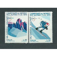 Italia - Correo 1970 Yvert 1041/2 ** Mnh Deportes Esqui