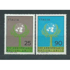 Italia - Correo 1970 Yvert 1057/8 ** Mnh ONU