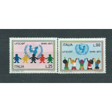 Italia - Correo 1971 Yvert 1086/7 ** Mnh UNICEF