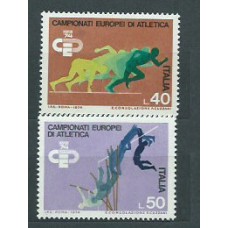 Italia - Correo 1974 Yvert 1180/1 ** Mnh Deportes Atletismo