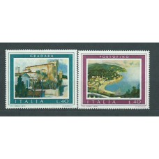 Italia - Correo 1974 Yvert 1192/3 ** Mnh Turismo Pintura