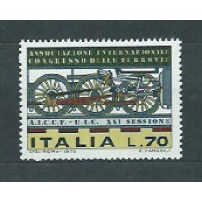Italia - Correo 1975 Yvert 1234 ** Mnh Trenes