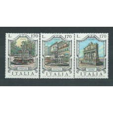 Italia - Correo 1976 Yvert 1289/91 ** Mnh Fuentes de Italia