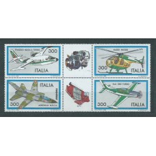 Italia - Correo 1982 Yvert 1522/5 ** Mnh Aviones