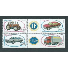 Italia - Correo 1984 Yvert 1604/7 ** Mnh Coches