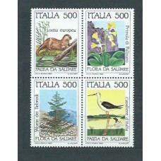 Italia - Correo 1985 Yvert 1658/61 ** Mnh Fauna y Flora