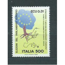 Italia - Correo 1989 Yvert 1815 ** Mnh Parlamento Europeo
