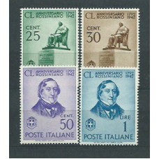 Italia - Correo 1942 Yvert 447/50 ** Mnh Personajes