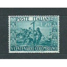 Italia - Correo 1951 Yvert 597 * Mh Cristobal Colon