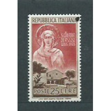 Italia - Correo 1953 Yvert 656 * Mh Religión