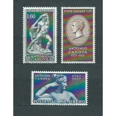 Italia - Correo 1957 Yvert 740/2 * Mh