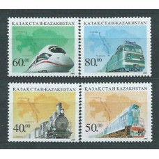 Kazakhstan - Correo Yvert 206/9 ** Mnh Trenes