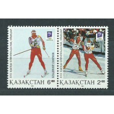 Kazakhstan - Correo Yvert 30/31 ** Mnh Juegos Olimpicos Lillechammer