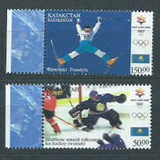 Kazakhstan - Correo Yvert 301/2 ** Mnh Juegos Olimpicos de Salt Lake City