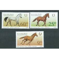 Kazakhstan - Correo Yvert 304/6 ** Mnh Fauna Caballos