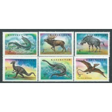Kazakhstan - Correo Yvert 35/40 ** Mnh Fauna Prehistorica