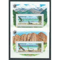 Kyrgyzstan - Hojas Yvert 10/1 ** Mnh Fauna Aves