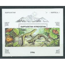 Kyrgyzstan - Hojas Yvert 14 ** Mnh Fauna Reptiles