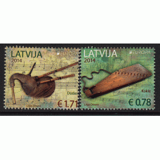 Tema Europa 2014 Letonia Yvert 879/80 ** Mnh
