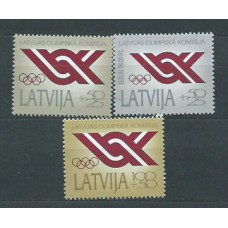Letonia - Correo 1991 Yvert 283/5 ** Mnh Deportes Comite Olimpico
