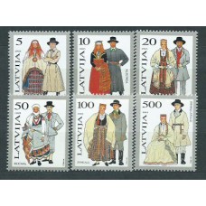 Letonia - Correo 1993 Yvert 315/20 ** Mnh Trajes Regionales