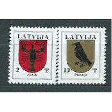 Letonia - Correo 1996 Yvert 385/6 ** Mnh Escudos