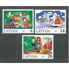 Letonia - Correo 1996 Yvert 406/8 ** Mnh Navidad