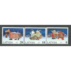 Letonia - Correo 1997 Yvert 428/30 ** Mnh Navidad