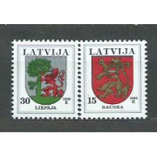 Letonia - Correo 1998 Yvert 448/9 ** Mnh Escudos