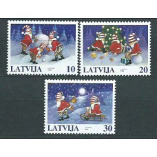 Letonia - Correo 1998 Yvert 456/8 ** Mnh Navidad