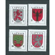 Letonia - Correo 1999 Yvert 459/62 ** Mnh Escudos
