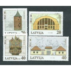Letonia - Correo 2000 Yvert 494/7 ** Mnh Monumentos