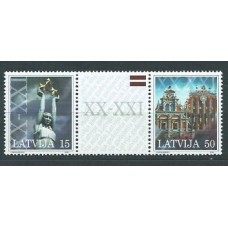 Letonia - Correo 2000 Yvert 499/500 ** Mnh