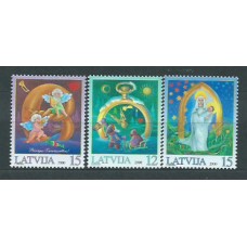 Letonia - Correo 2000 Yvert 505/7 ** Mnh Navidad