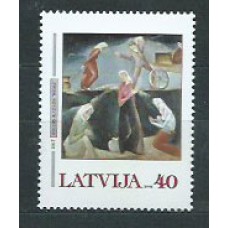 Letonia - Correo 2002 Yvert 537 ** Mnh Arte