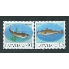 Letonia - Correo 2002 Yvert 544/5 ** Mnh Fauna Peces