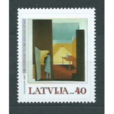 Letonia - Correo 2003 Yvert 554 ** Mnh Arte