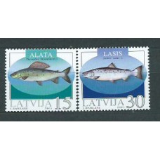 Letonia - Correo 2003 Yvert 564/5 ** Mnh Fauna Peces